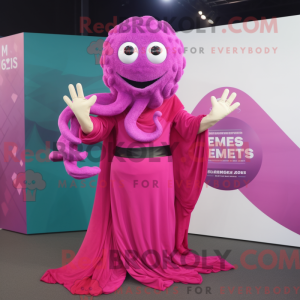 Magenta Medusa mascot...