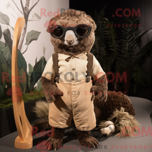 Brown Pangolin mascot...