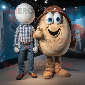 Tan Rugby Ball mascotte...