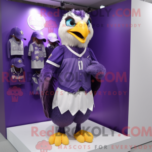 Lilla Eagle maskot kostume...