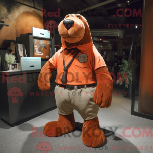 Postava maskota Rust Walrus...