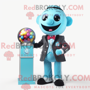 Cyan Gumball Machine mascot...