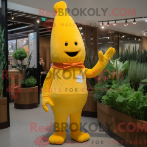 Gul gulerod maskot kostume...