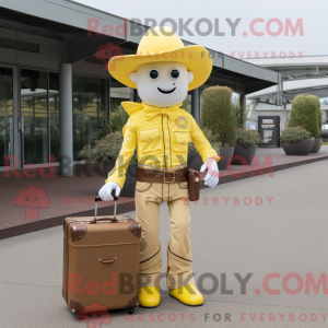 Figura de máscara de cowboy...