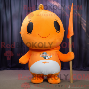 Orange Narwhal mascot...