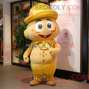 Gold Plum mascot costume...