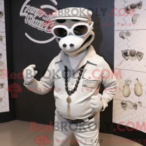 Sølv Python maskot kostume...