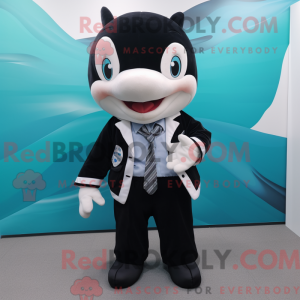 Killer Whale mascot costume...