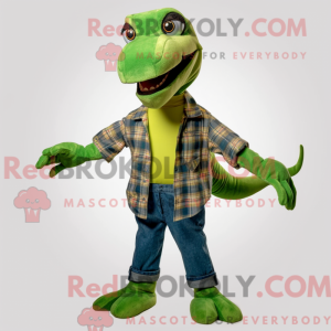 Postava maskota Lime Green...