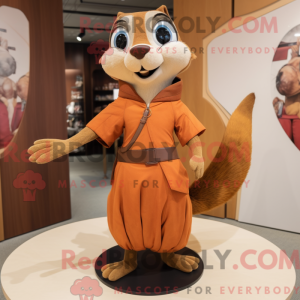 Rust Flying Squirrel mascot...