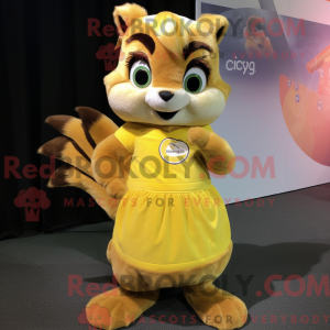 Yellow Chipmunk mascot...