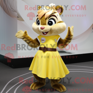 Yellow Chipmunk mascot...