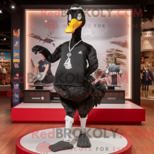 Black Swans mascot costume...