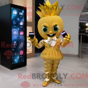 Gold Pineapple mascot...