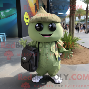 Olive Stingray mascot...