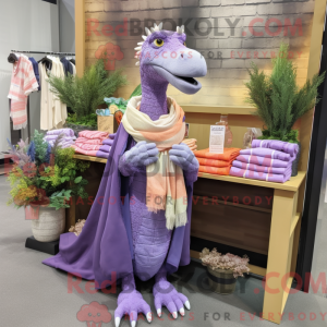 Lavender Spinosaurus mascot...