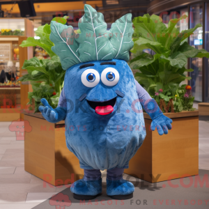 Blue Beet mascot costume...