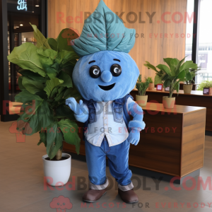 Blue Beet mascot costume...