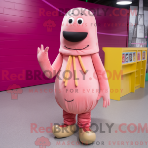 Pink Hot Dogs maskot...