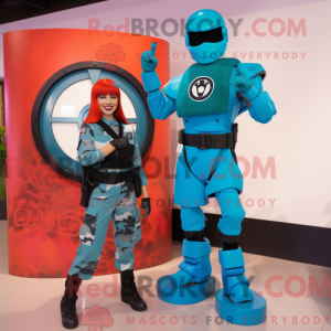 Turquoise Gi Joe mascot...