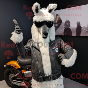 Gray Llama mascot costume...