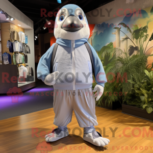 Silver Penguin mascot...