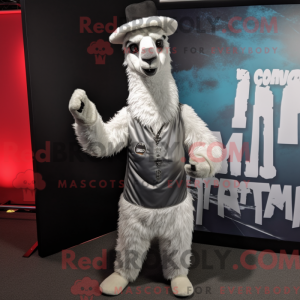 Postava maskota stříbrné...