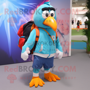 Sky Blue Toucan maskot...