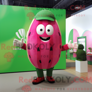 Magenta vannmelon maskot...