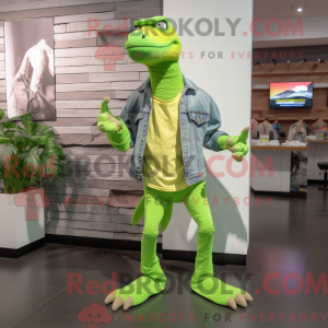 Limegrønn Deinonychus...