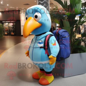 Sky Blue Toucan mascotte...