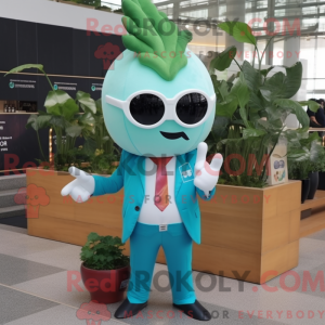 Turquoise Radish mascot...