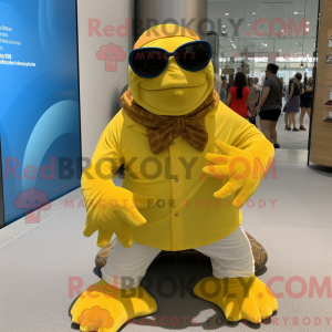 Yellow Sea Turtle mascot...