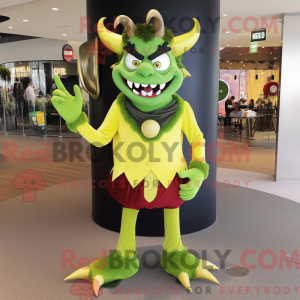 Olive Devil mascot costume...
