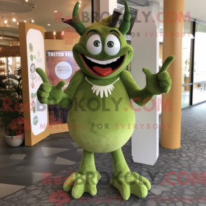 Olive Devil Maskottchen...