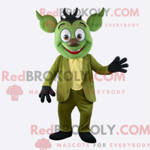 Olive Devil Maskottchen...
