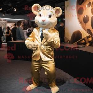 Disfraz de mascota Gold Rat...