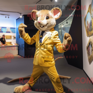 Disfraz de mascota Gold Rat...