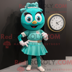 Teal Wrist Watch mascot...