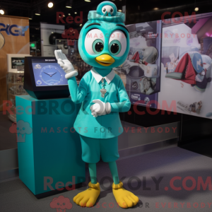 Teal Wrist Watch mascot...