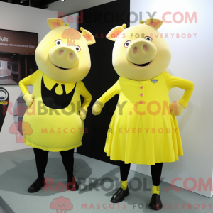 Lemon Yellow Sow mascot...