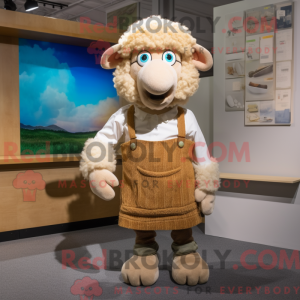 Figura de máscara de ovelha...