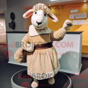Figura de máscara de ovelha...