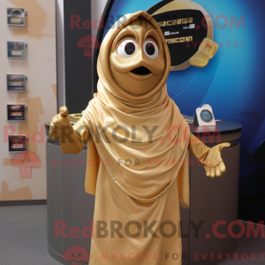 Gold Gyro mascot costume...