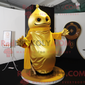 Gold Gyro mascot costume...