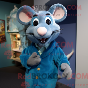 Disfraz de mascota Blue Rat...