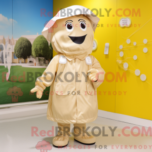 Beige Apricot mascot...