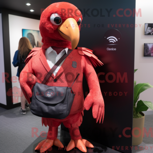 Red Vulture mascot costume...