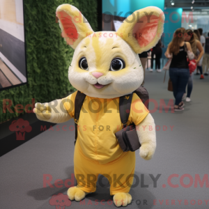 Yellow Chinchilla mascot...