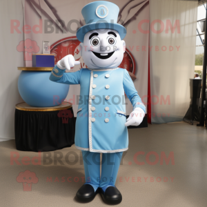 Sky Blue Ring Master maskot...